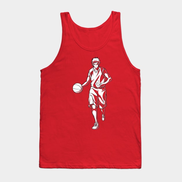 Seijuro Akashi in Action Custom Color Tank Top by Paradox Studio